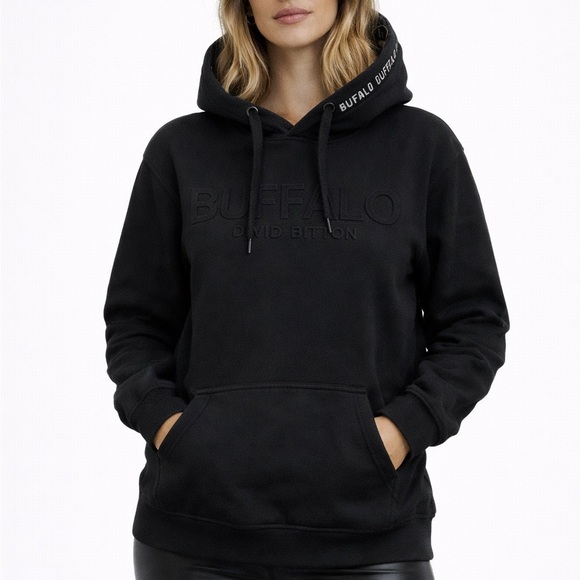 Buffalo David Bitton Tops - 123. David Bitton Buffalo | S | Black Hoodie *oversized small for women